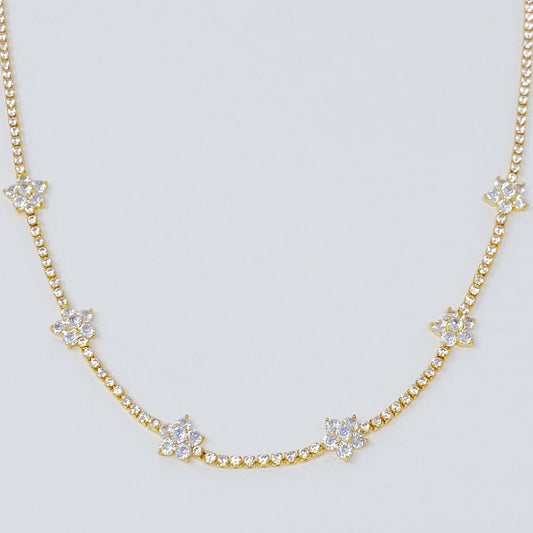 Stella Shiny Flower Necklace-1